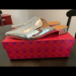 Tory Burch Leather Mules